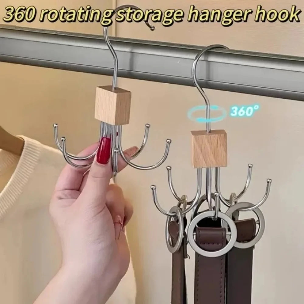 360° Rotating Belt Hanger & Closet Organiser