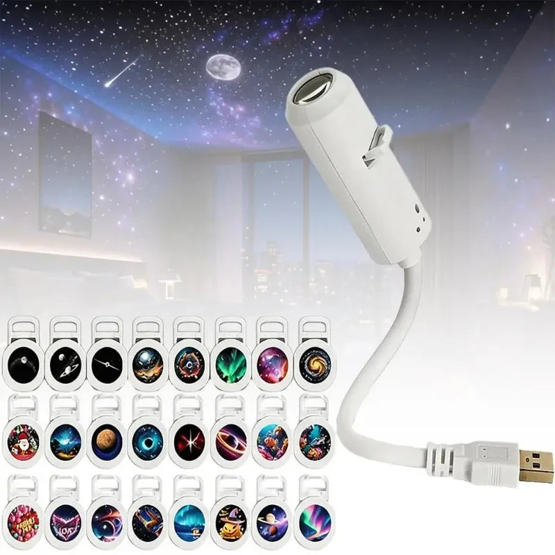 Mini Galaxy Star Projector Night Light