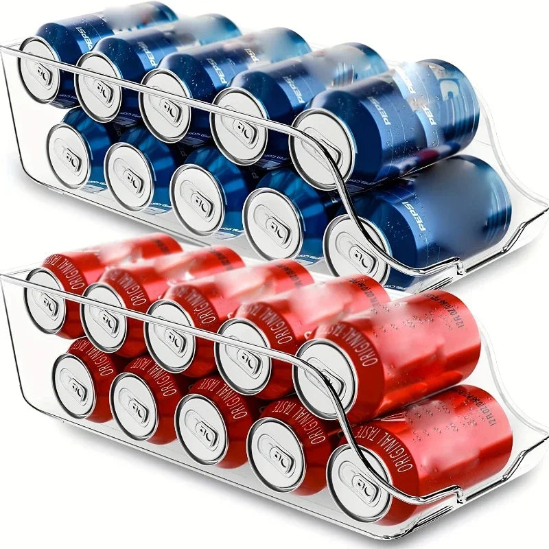 Refrigerator Organiser Bins – Soda Can Dispenser & Fridge Storage