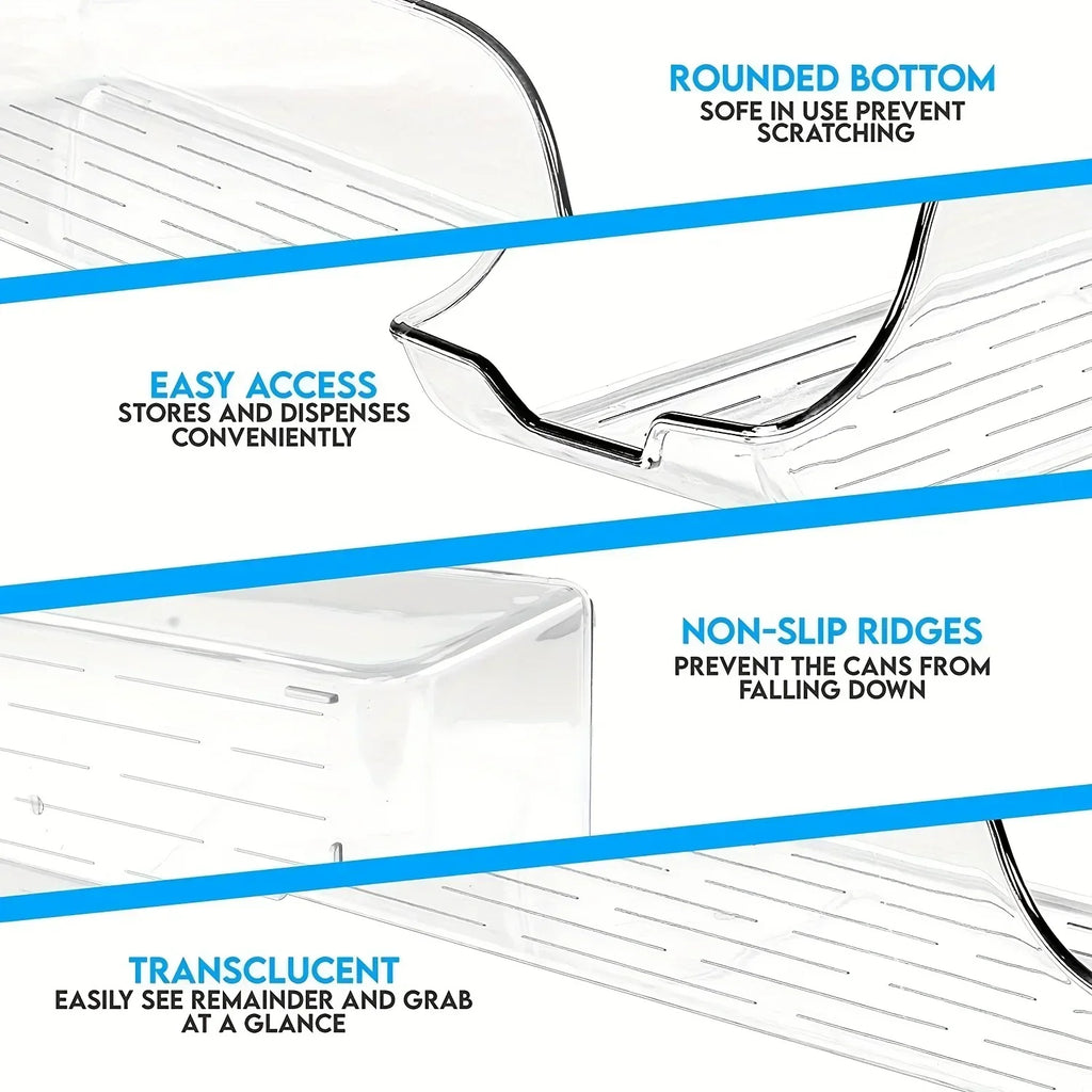 Refrigerator Organiser Bins – Soda Can Dispenser & Fridge Storage