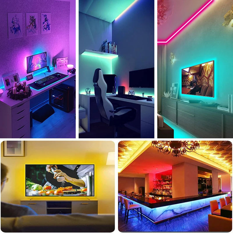 LED Strip Lights with Remote Control – Colour Changing RGB
