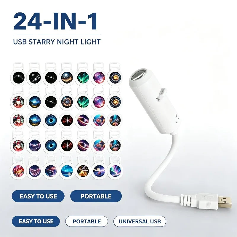 Mini Galaxy Star Projector Night Light