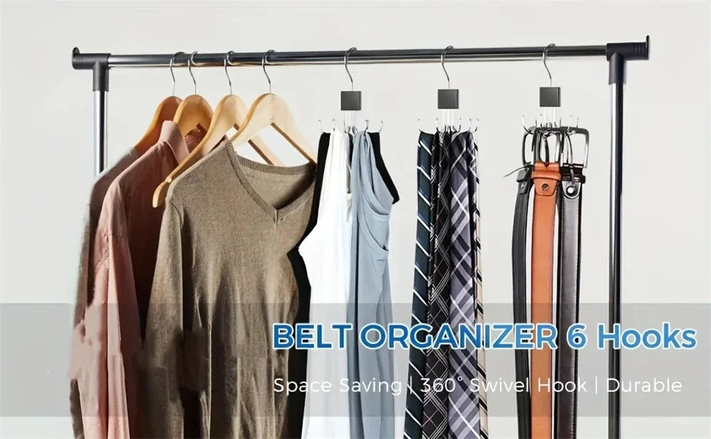 360° Rotating Belt Hanger & Closet Organiser