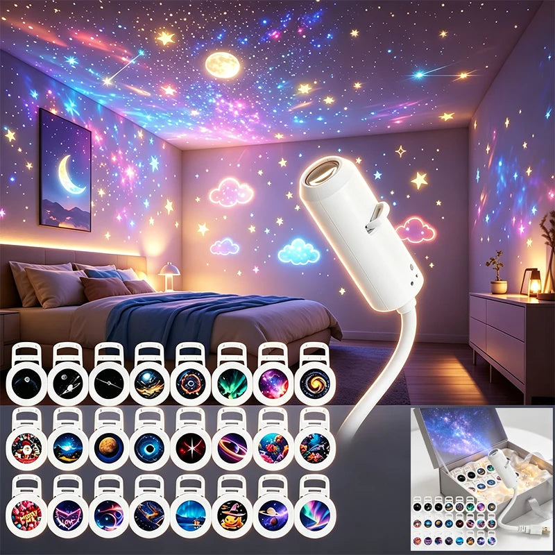 Mini Galaxy Star Projector Night Light