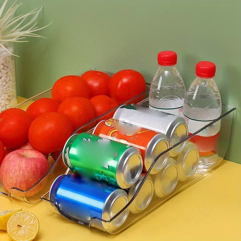 Refrigerator Organiser Bins – Soda Can Dispenser & Fridge Storage