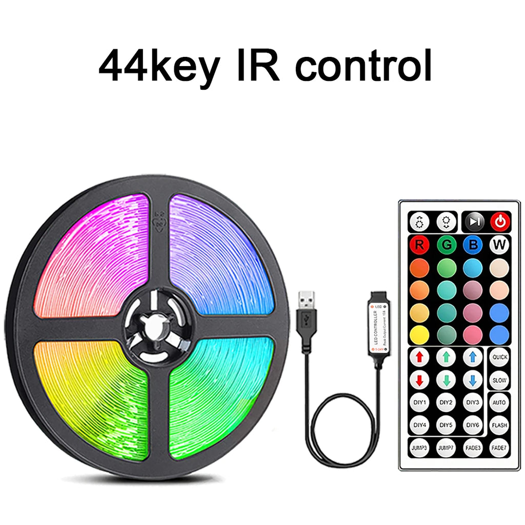 LED Strip Lights with Remote Control – Colour Changing RGB