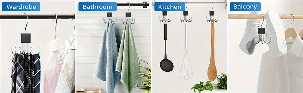 360° Rotating Belt Hanger & Closet Organiser